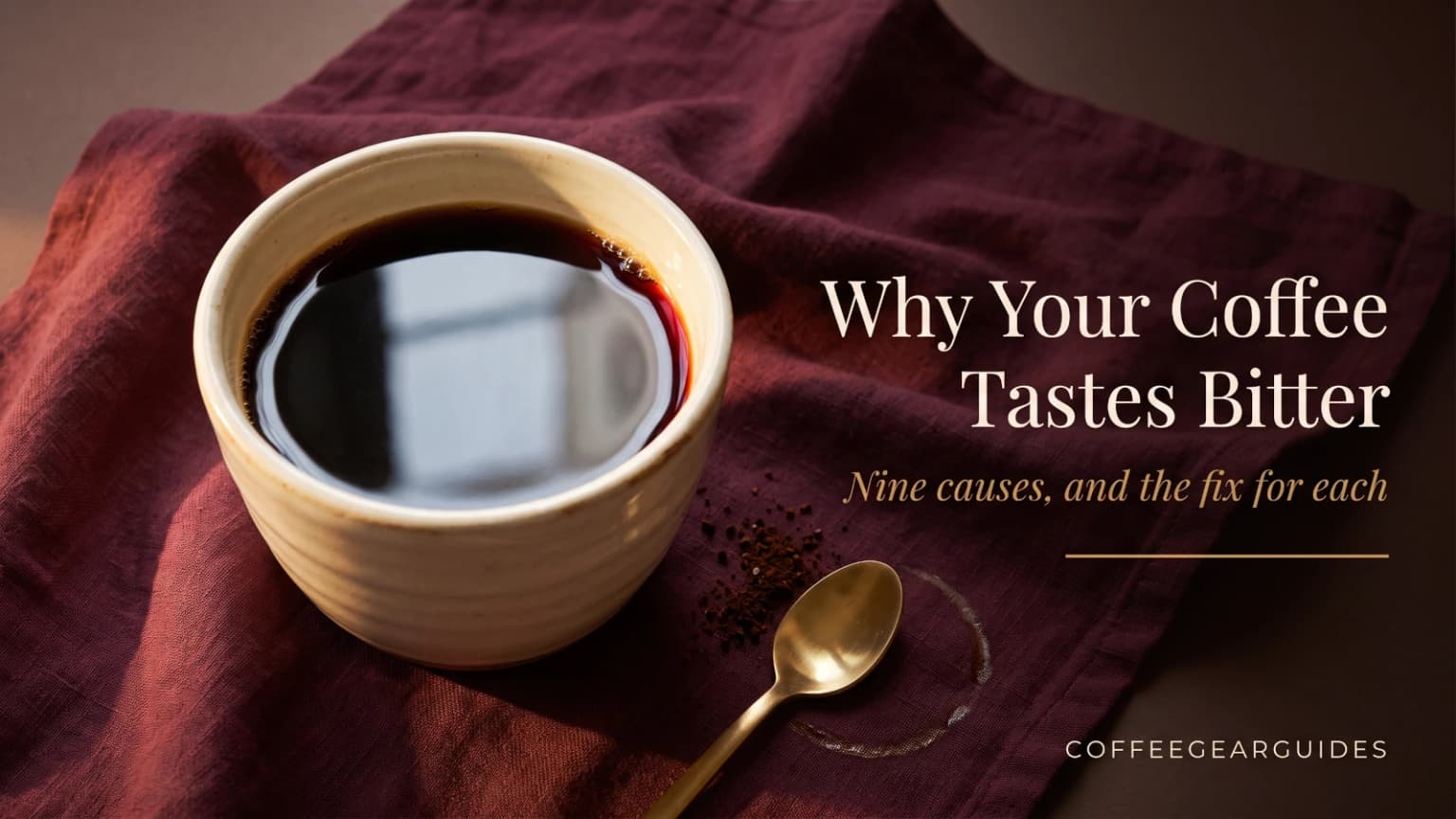 Why Does My Coffee Taste Bitter? 9 Causes & Fixes (2026)
